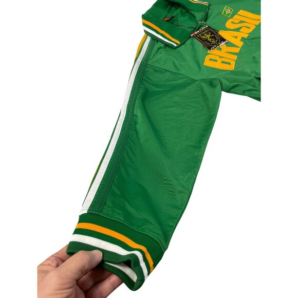 Fifth Sun Brazil mens green full zip track varsity jacket Sz XL SKU 9608 - Picture 2 of 15